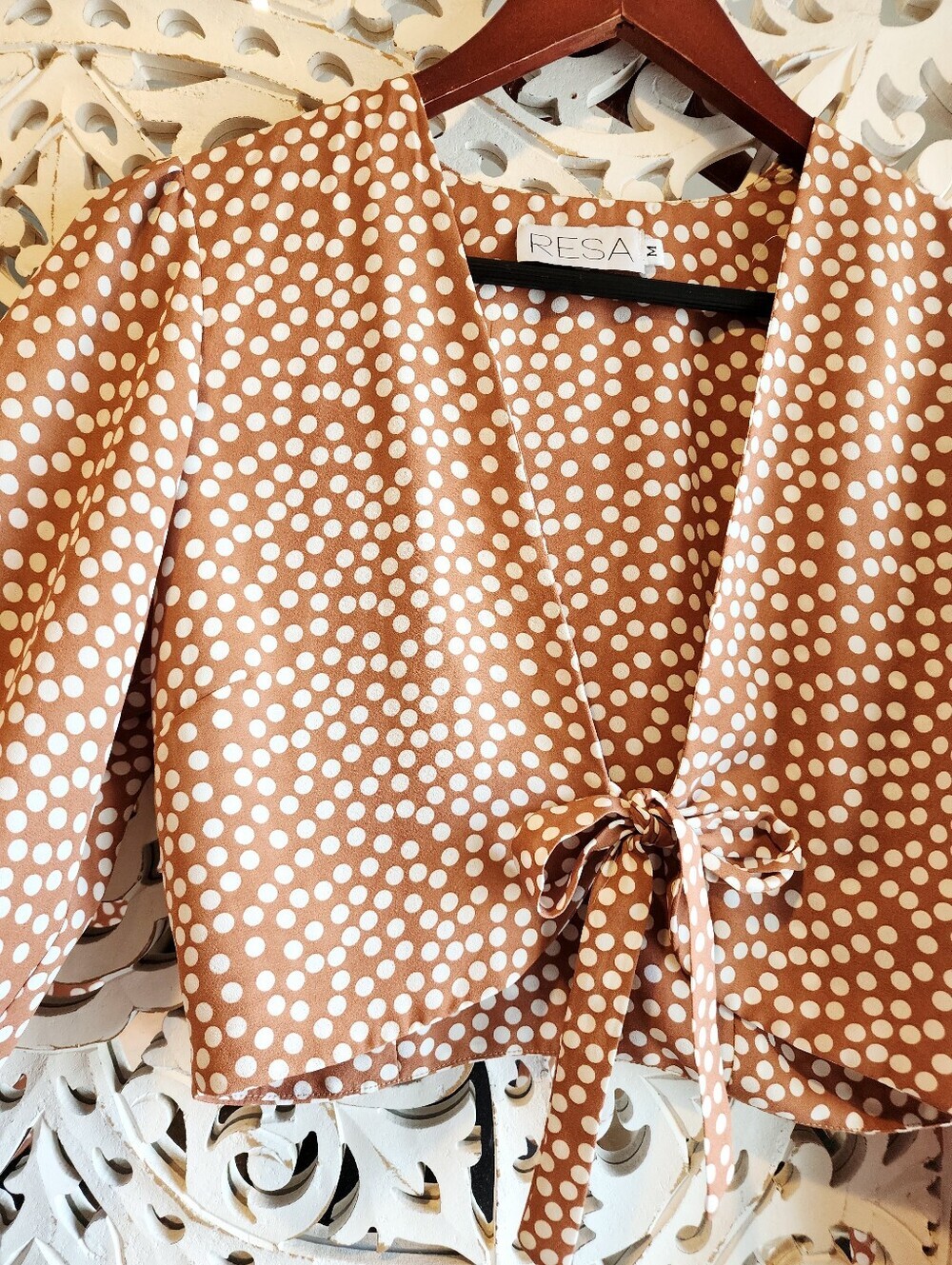 RESA CHA CHA CHA TERRACOTA POLKA DOT NWOT SIZE MEDIUM - Picture 6 of 15